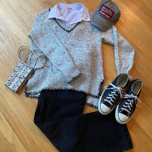 Cable & Gauge chunky knit sweater, Size M, black and gray - Picture 6 of 6